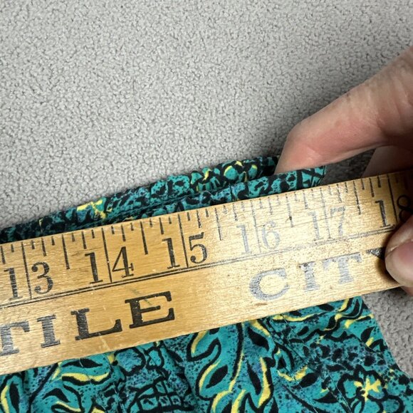 Vintage Shorts Mens XL Aqua Surf Swim Trunk Tribal Floral Pineapple Baggies - Picture 5 of 9